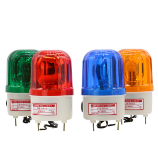 LTE 1101J旋转爆闪警报灯闪烁灯声光报警器220V24V12V信号警示灯