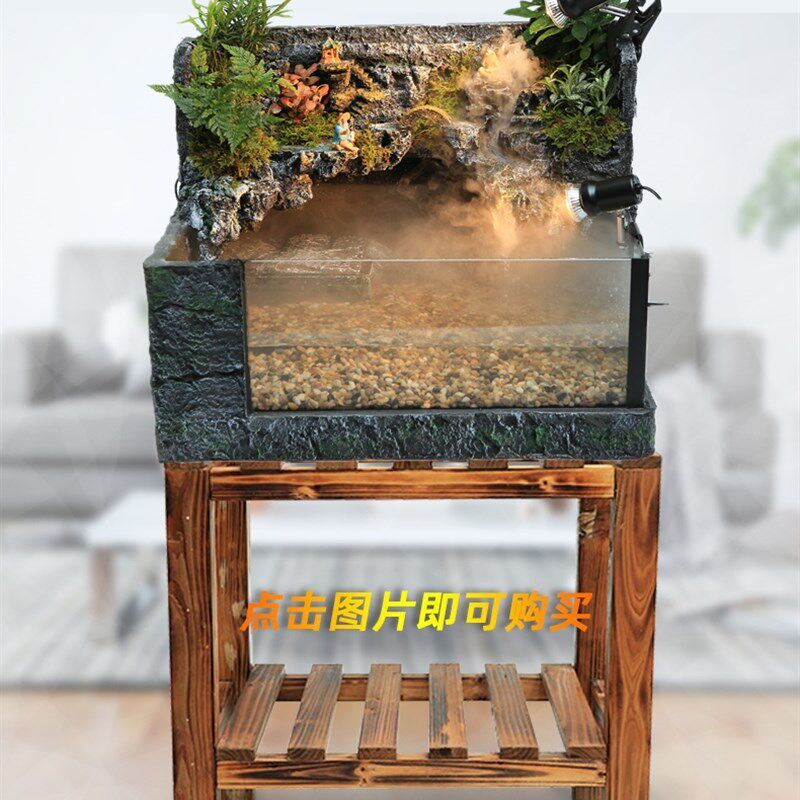 鱼缸底柜龟缸架子实木底座松木龟缸架乌龟缸放置架花架玄关鱼缸柜