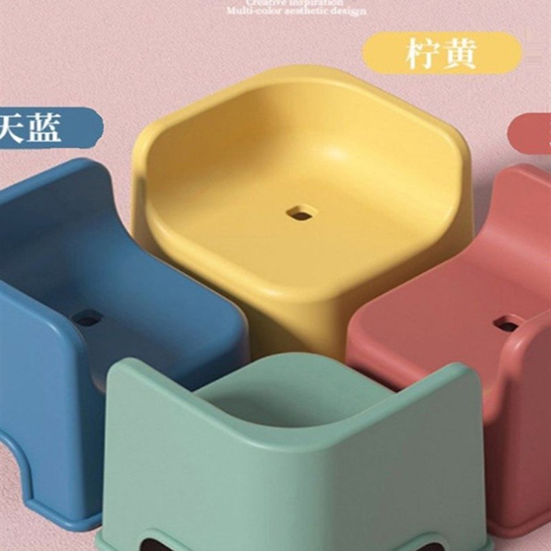 儿童矮凳洗澡座椅塑料加厚家用椅子换鞋板凳小凳子浴室防滑垫脚凳