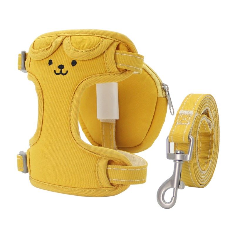 狗狗自背包牵引绳猫咪胸背带中小型犬遛狗绳泰迪比熊背心式书包