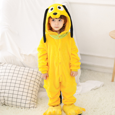 男童睡衣秋冬连体法兰绒老虎表演服装儿童动物演出服青蛙狮子鸡牛