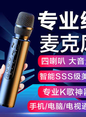 无线话筒音响一体麦克风手机蓝牙k歌全民唱歌家用ktv带音箱卡拉ok