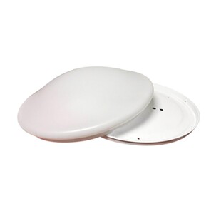 吸顶灯灯罩老款卡扣式外壳全白圆形旋口22w32w40w亚克力30cm底盘