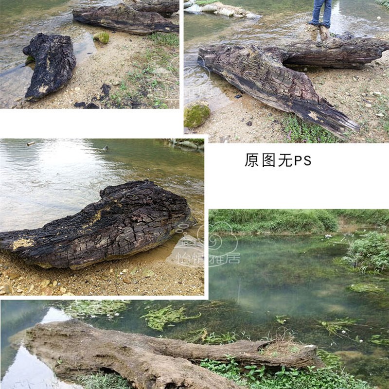 千年碳化阴沉铁木镇纸铁梨木镇尺毛笔书法乌木压尺文房四宝礼品