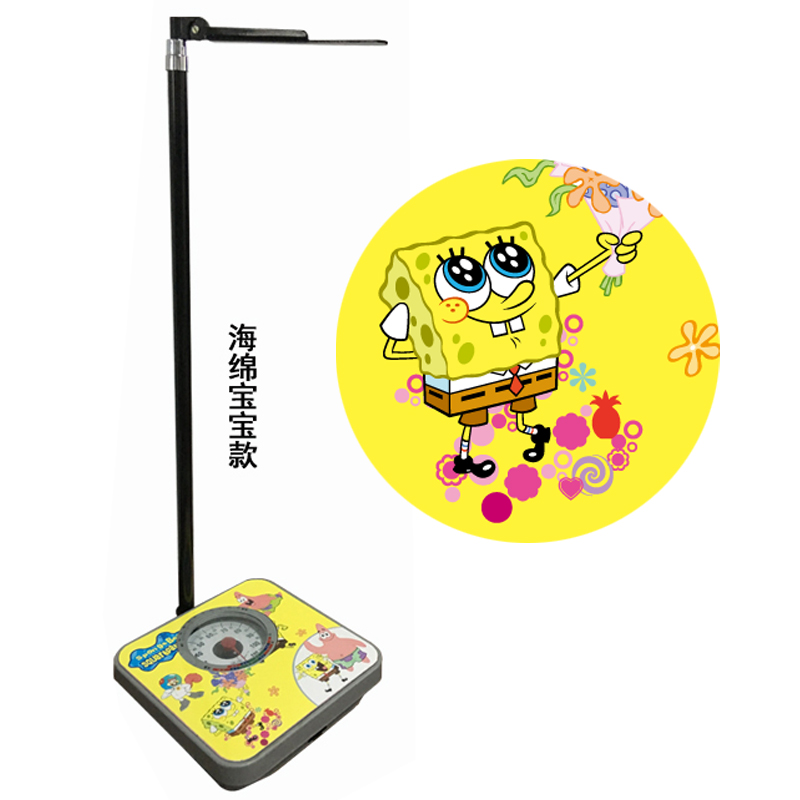 家用成人儿童体重称卡通健康秤量身高体重秤体检幼儿园精准