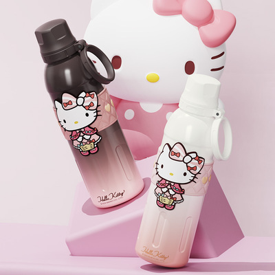 HelloKitty跃动随手保温杯男女士高颜值2025新款大容量外出便携