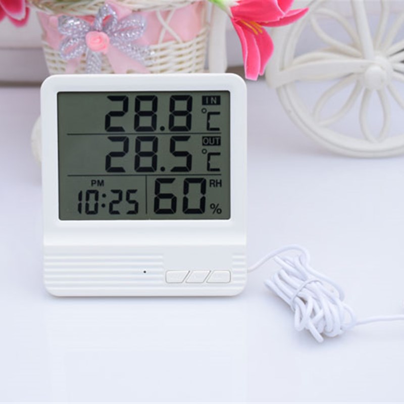 高精度数显电子温湿度计 家用带温度探头 室内外双显大屏幕CX301A