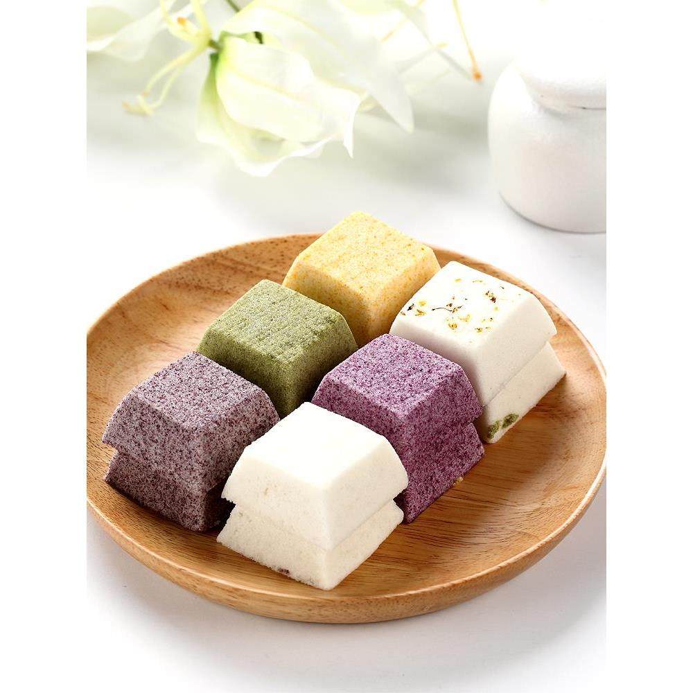 宁波传统糕点纯手工黄耐糕糯米糕 松糕 状元糕 桂花糕 小米黑米糕