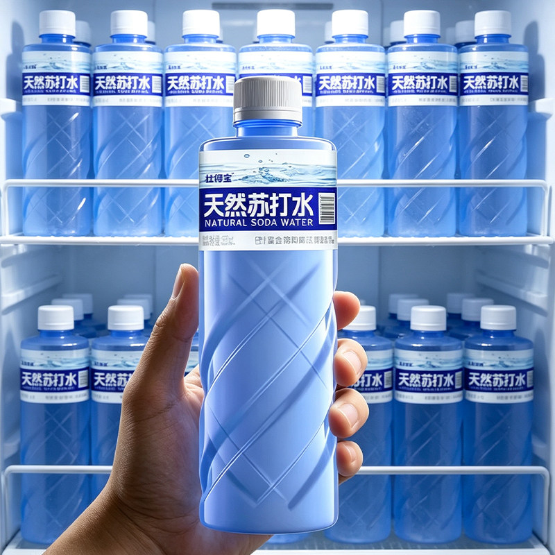 天然苏打水整箱550ml*24瓶无糖弱碱性含矿物质锶偏硅酸0糖饮用水