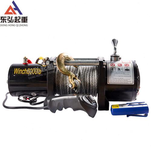 甄选东弘汽车用电动绞盘12v24v车载小吊机绞盘电机越野车自救电动