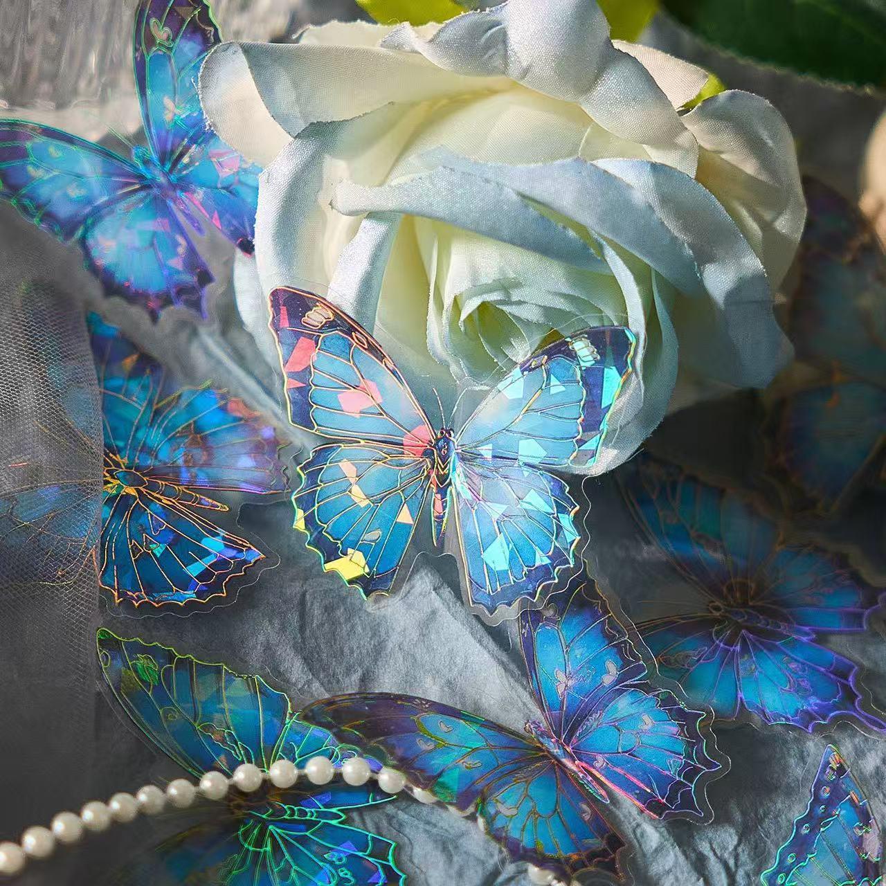 海岛蝴蝶pet贴纸包ins风