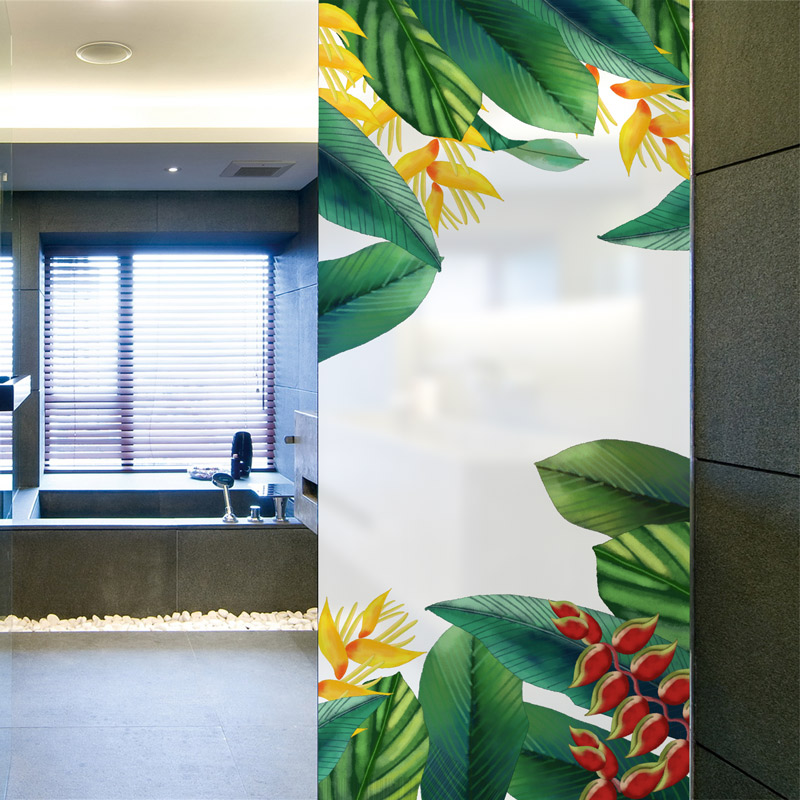 浴室玻璃贴纸卫生间窗户贴纸防走光磨砂玻璃贴膜透光不透明家用