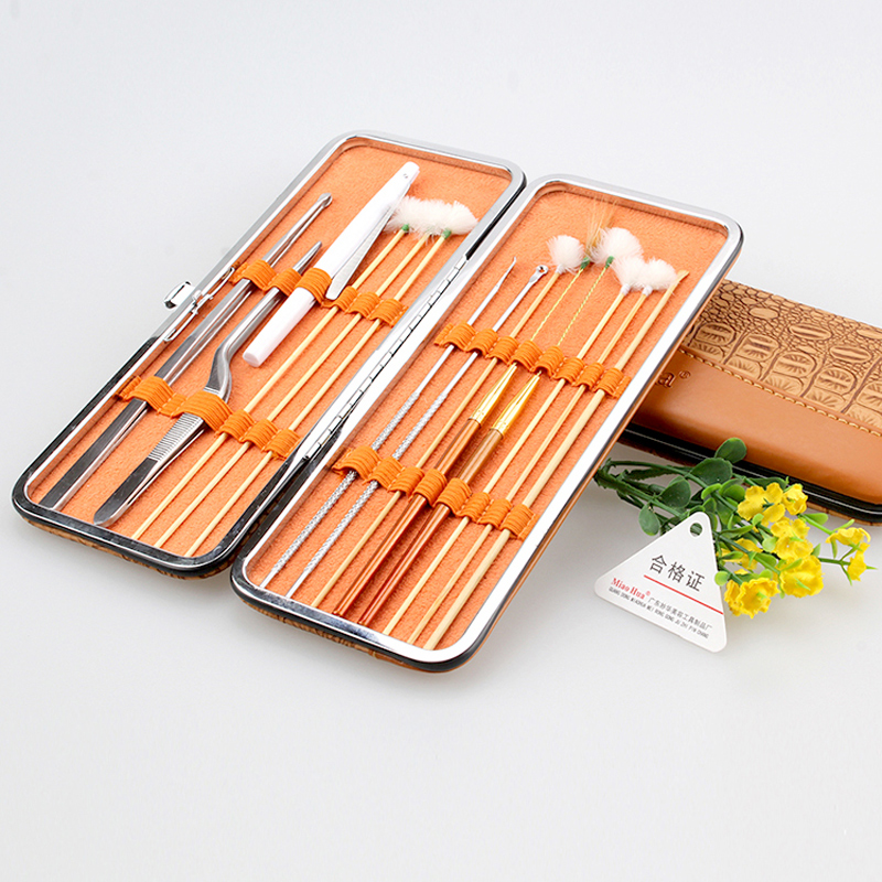 扬州采耳工具15件 挖耳勺耳扒鹅毛棒发光耳勺掏耳朵工具采耳套装