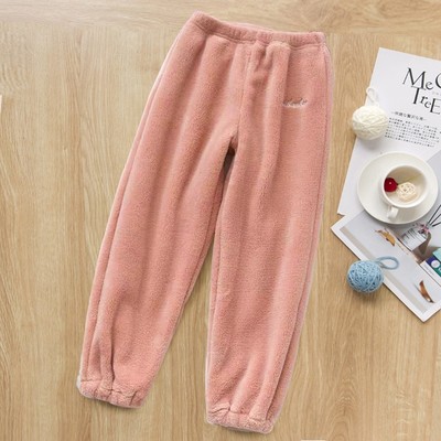 加绒儿童暖暖裤加绒加厚秋冬珊瑚绒宝宝打底裤居家保暖男女童裤子