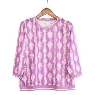 中老年女装2025新款中袖气质妈妈夏款透气宽松休闲时尚衣圆领T恤