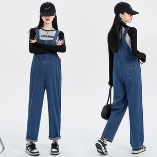 秋装 怀孕裤 子秋季 孕妇牛仔背带裤 孕妇裤 孕妇装 外穿休闲裤 2024新款