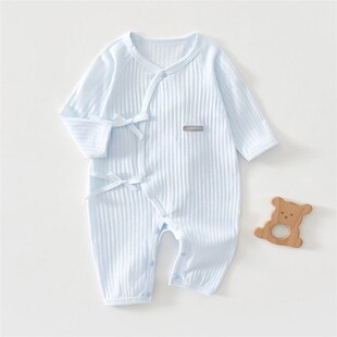 新生婴儿儿衣服待产夏季52码初生纯棉薄款a类月子宝宝连体衣59cm