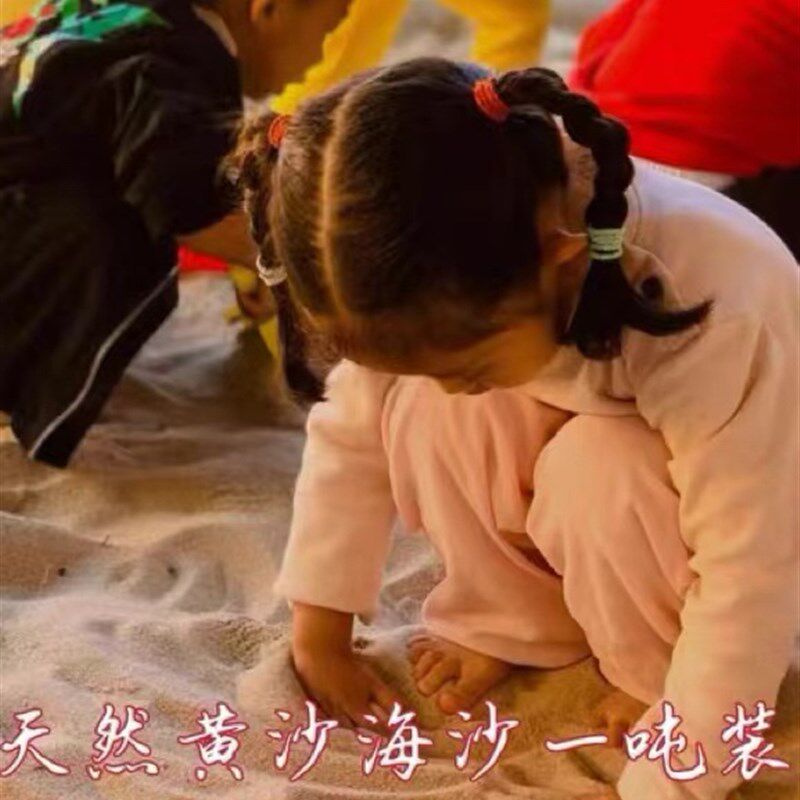 天然黄沙海沙子沙滩沙子海滩沙玩具沙细海沙儿童宝宝玩的沙土颗粒