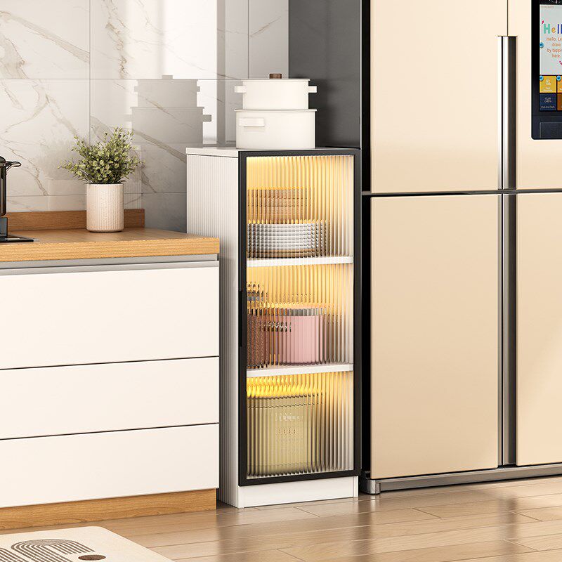 铝合金夹缝储物柜厨房橱柜冰箱缝隙置物架落地收纳电器锅具餐边柜