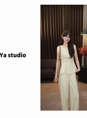 BN25490  A新款套装女2025初夏高定轻奢气质显瘦设计感套装女