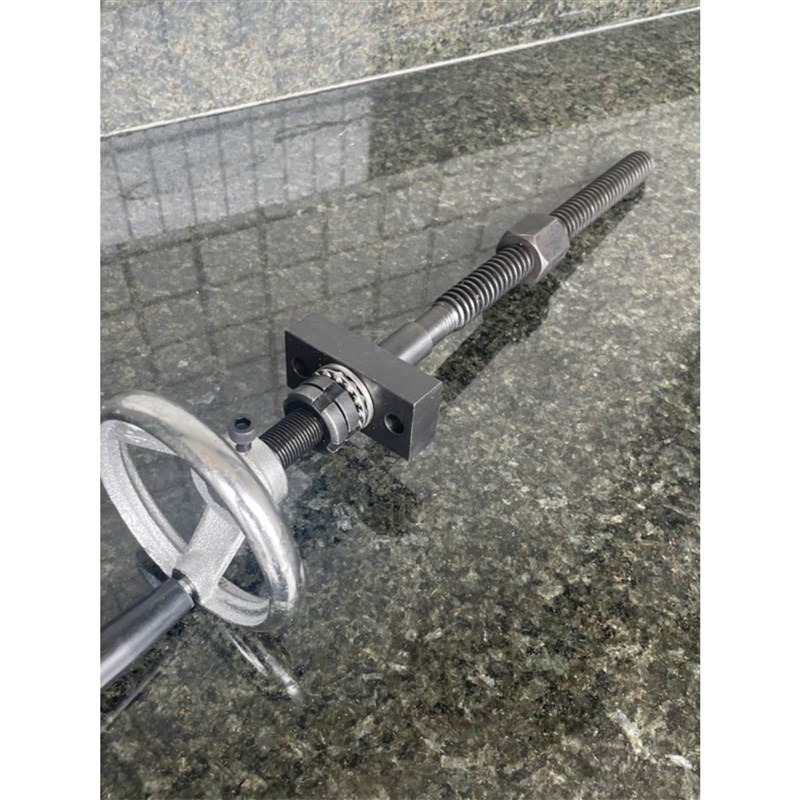 T型丝杆套装带手轮铁螺母梯形螺杆手摇升降丝杠传动W夹具螺杆T18