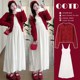 慵懒风连衣裙秋冬季 孕妇秋装 时尚 套装 高级感连衣裙两件套 2024新款