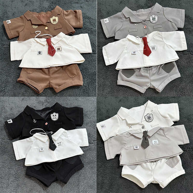 40cm娃衣现货西装套装棉花娃娃坐姿衣服替换公仔套装玩偶换装一番