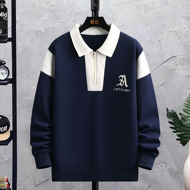 青少年春秋款卫衣男初中高中学生长袖T恤帅气大童男装打底衫上衣