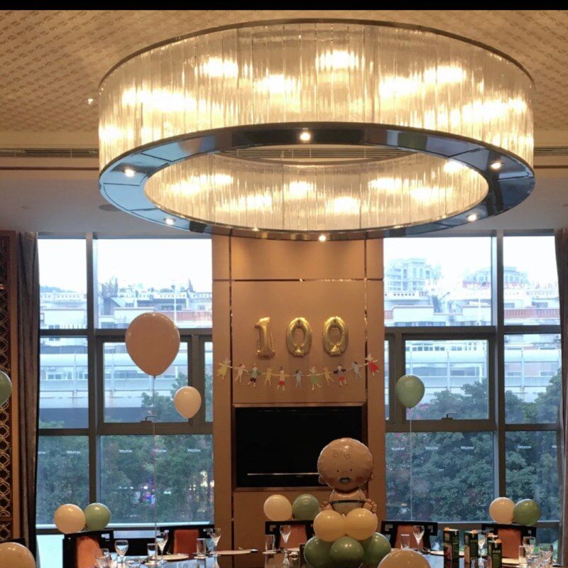 新中式酒店大堂灯餐厅水晶吊灯会所饭店酒楼宴会厅灯具包厢灯定制