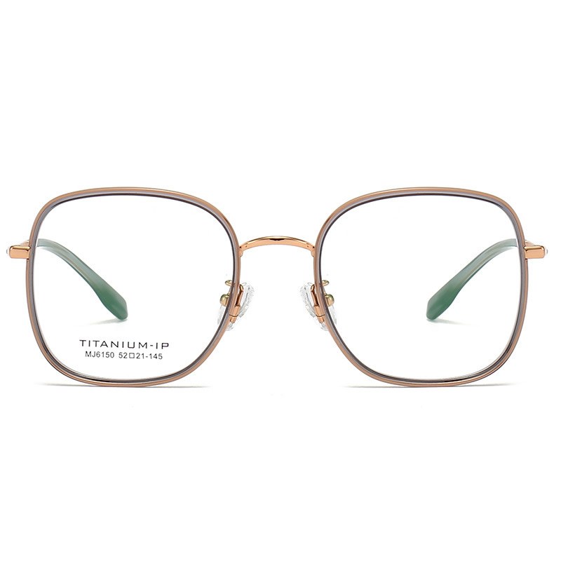 超轻纯钛近视眼镜女专业线上可配度数素颜眼睛框架大脸显瘦男6150