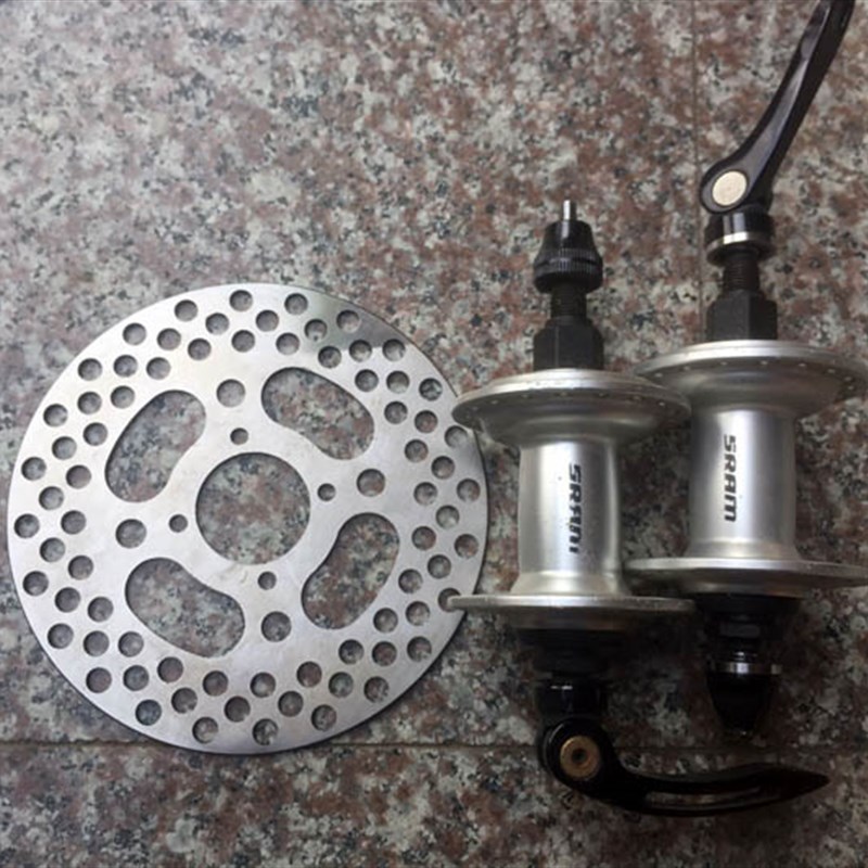 36孔躺车用铝合金培林花鼓4孔碟刹花鼓 快拆型 带快拆 拆车没用过