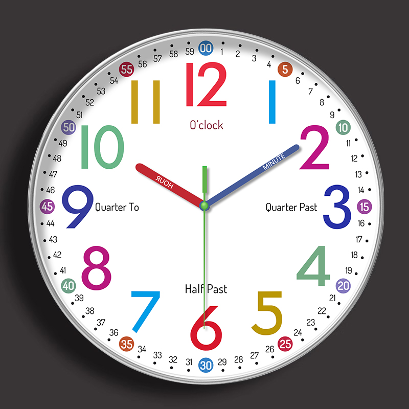 钟表挂钟客厅家用时尚2024新款时钟挂墙餐厅现代简约静音石英钟表