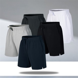 子宽松五分裤 开叉透气速干冰丝中裤 口袋拉链 男潮外穿夏季 运动短裤