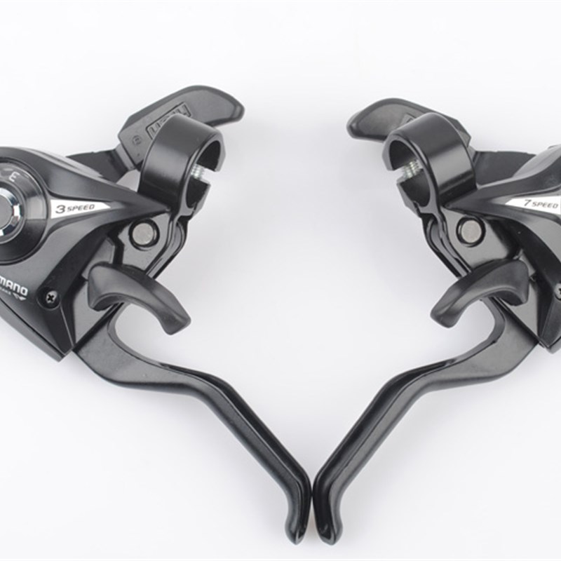 闸把山地车联体指拨变速器 21速24档连体全铝8档调速器刹把连体拨