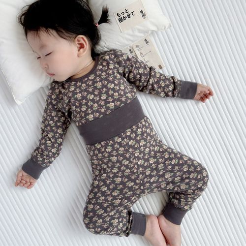 宝宝秋衣秋裤纯棉无骨儿童内衣套装高腰护肚秋冬全棉女童睡衣卡通
