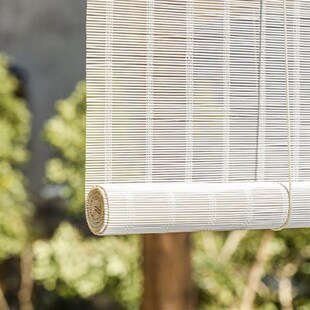 户外竹丝竹帘竹窗帘卷帘遮阳茶馆家用民宿阳台遮光新中式免打孔