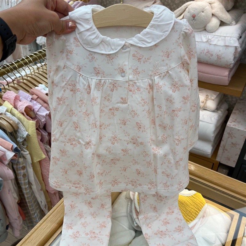 韩国童装 25春新款儿童宝宝纯棉家居服套装 可爱碎花满印内衣睡衣,童装/婴儿装/亲子装,家居服套装,淘宝优惠券,粉丝福利购,淘宝优惠卷