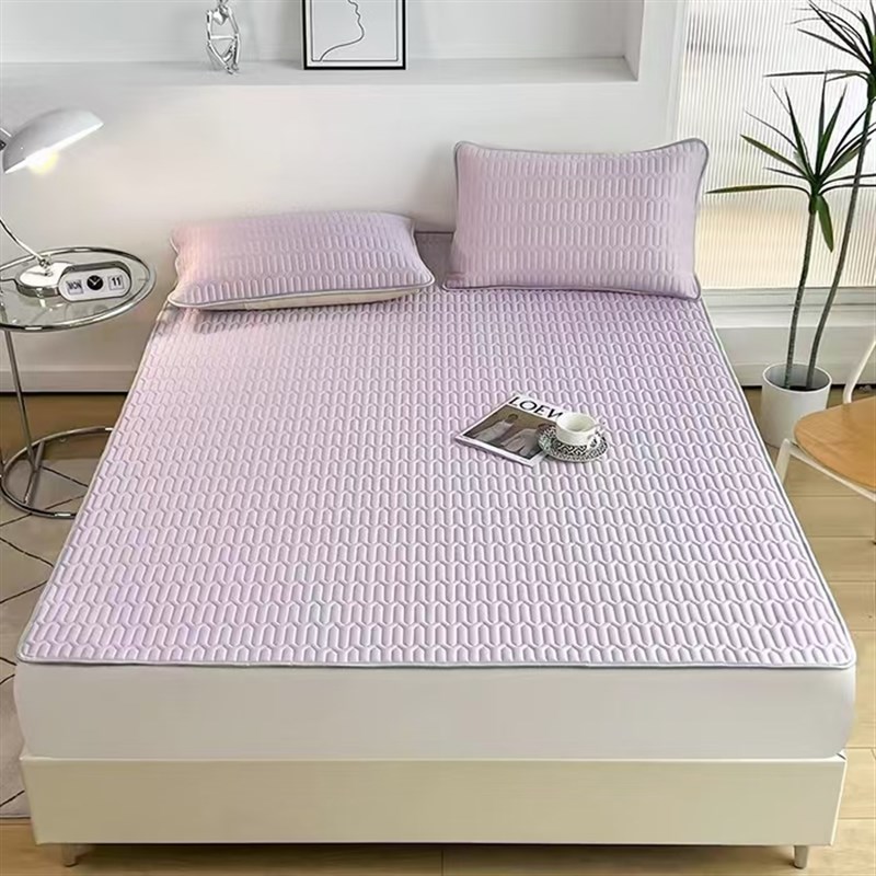 2024新款夏季乳胶床单单件凉席夏季宿舍儿童单双人床冰丝席三件套