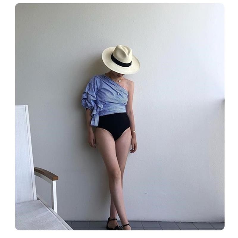 巴拿马草帽女宽帽檐夏天出游度假沙滩帽防晒太阳帽白色复古礼帽男
