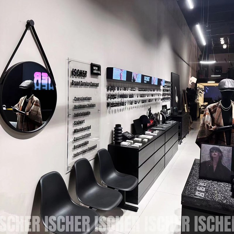 首饰品耳钉耳环项链陈列架服装店袜子展示架亚克力上墙Z架收纳挂