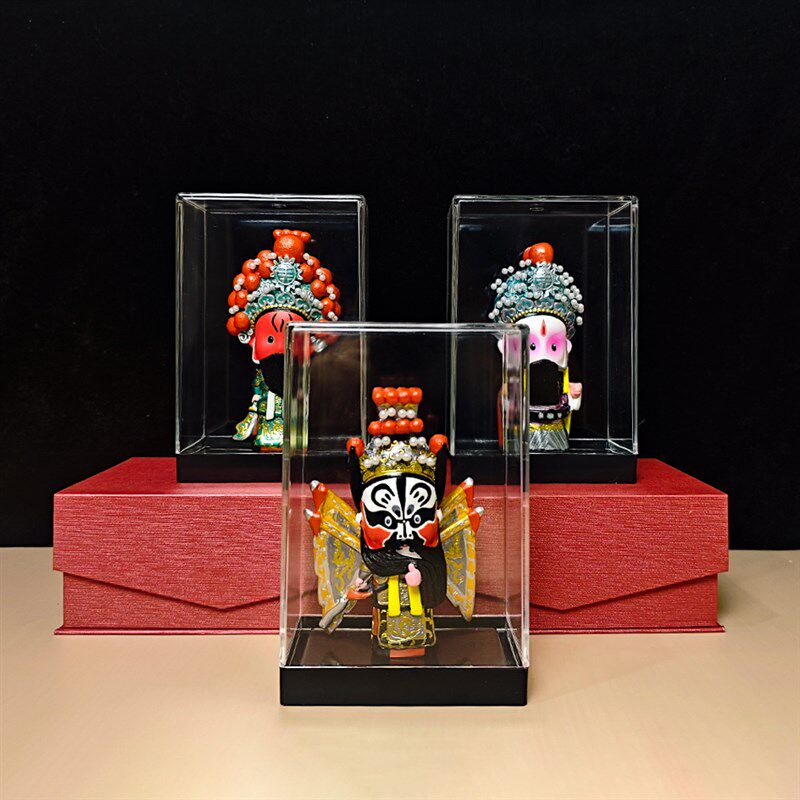 三国京剧人物摆件刘关张国粹家居装饰品中国特色纪念品出国送老外