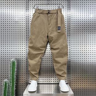 裤 哈伦老爹裤 男士 修身 潮流百搭直筒小脚长裤 2022秋冬宽松休闲工装