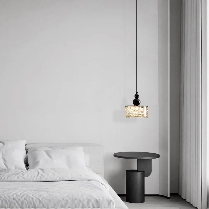饰盟 意式极简卧室床头小吊灯个性轻奢长吊线玄关过道走廊楼梯灯