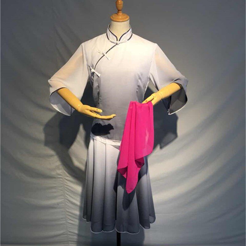 新款舞蹈演出服装现代舞蹈雏菊表演服五四青年艺考民国学生女装