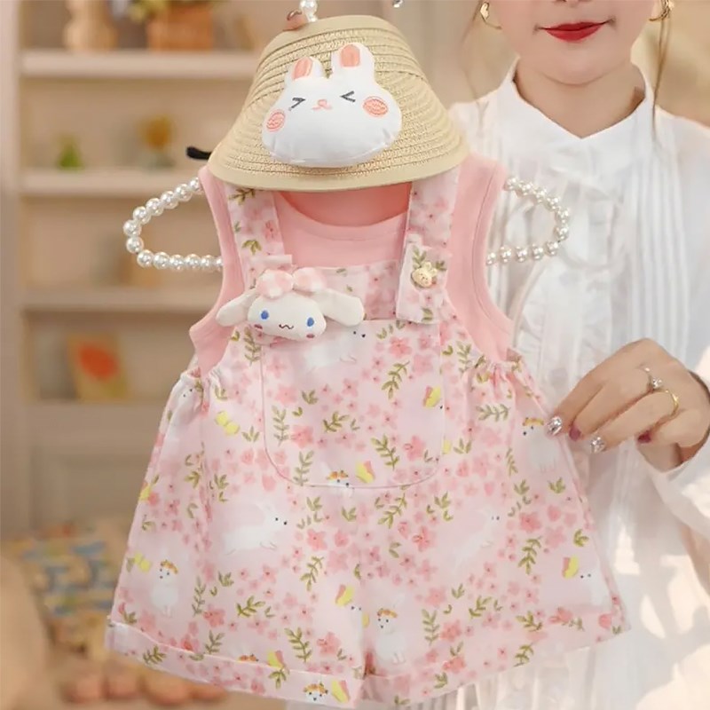女童夏季套装2025新款儿童时髦洋气好看吊带裙女孩夏装网红两件套