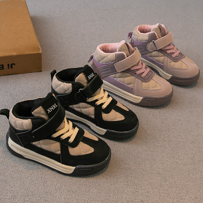 儿童板鞋低帮2023冬季新款男童鞋子女童运动鞋二棉加绒保暖冬鞋潮,童鞋/婴儿鞋/亲子鞋,板鞋,淘宝优惠券,粉丝福利购,淘宝优惠卷