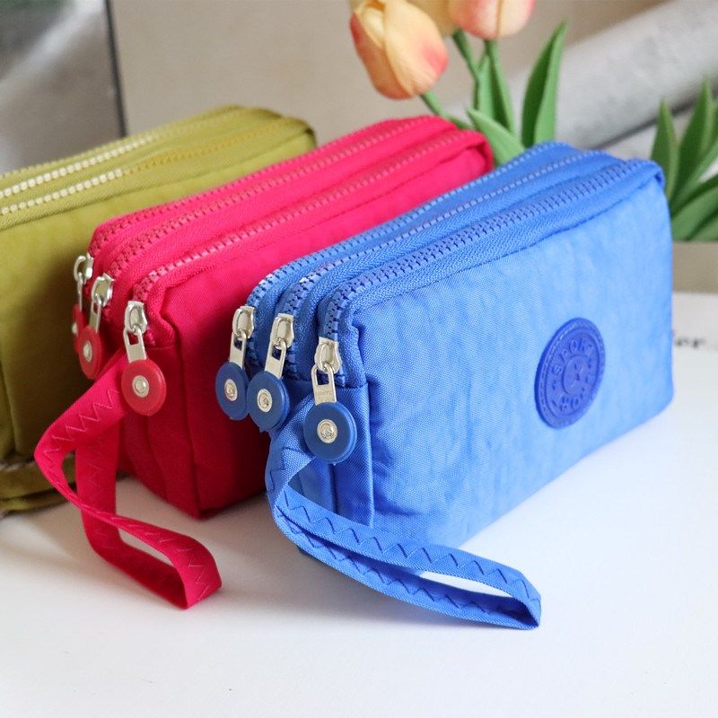 2024新款韩版时尚三层拉链手机包女长款大容量布艺手拿包零钱包潮,箱包皮具/热销女包/男包,手拿包,淘宝优惠券,粉丝福利购,淘宝优惠卷