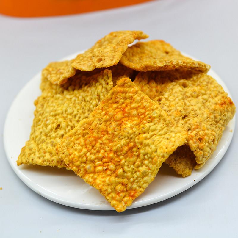 博舒客苦荞片牛肉味荞麦锅巴膨化食品薯片休闲小零食