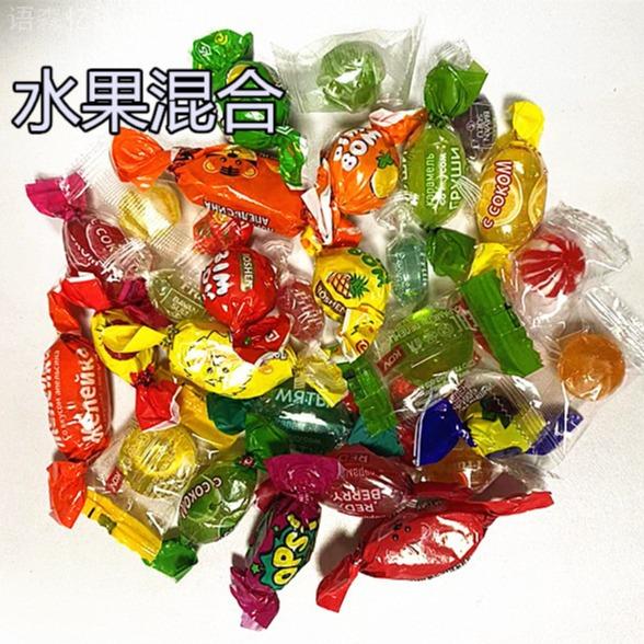 俄罗斯糖果混装巧克力软糖威化
