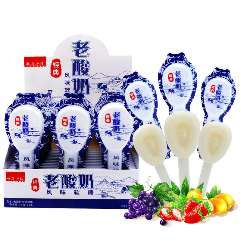 15克老酸奶风味软糖奶酪味棒棒糖